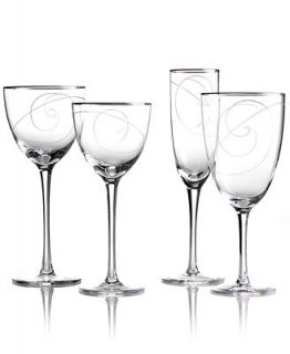 Noritake Stemware, Platinum Wave Collection   Glassware