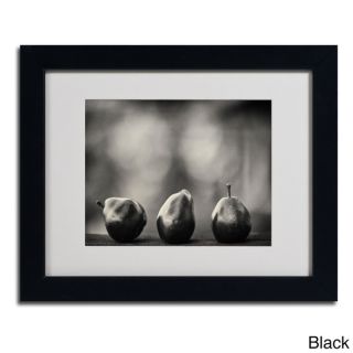 Geoffrey Ansel Agrons Three Red Pears Framed Matted Art