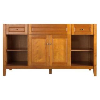 Home Decorators Collection Exhibit 60 in. W x 34 in. H Vanity Cabinet Only in Rich Cinnamon TRIA6022D1