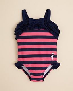 Juicy Couture Infant Girls' Ruffle Stripe Swim Suit   Sizes 3 24 Months