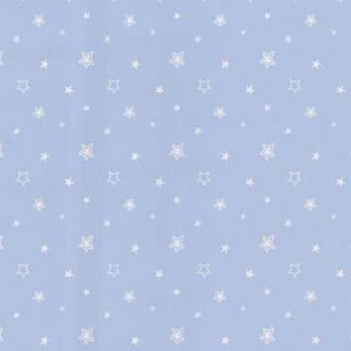 8 in. W x 10 in. H Merlin Blue Stars Wallpaper Sample 443 90540SAM