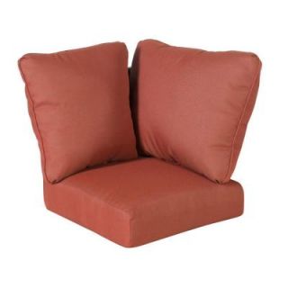 Hampton Bay Tobago Burgundy Solid Replacement Cushions 151 101 COSEC CSH