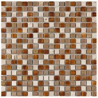 Merola Tile Pangea Avalonia 11 3/4 in. x 11 3/4 in. x 8 mm Porcelain Mosaic Wall Tile FSHPGAV