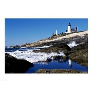 Pemaquid Point Lighthouse Pemaquid Point Maine USA Poster Print (24 x 18)