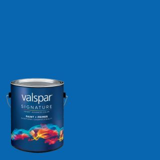 Creative Ideas for Color by Valspar Gallon Size Container Interior Matte Pre Tinted Sky Dive Blue Latex Base Paint and Primer in One (Actual Net Contents 126.75 fl oz)