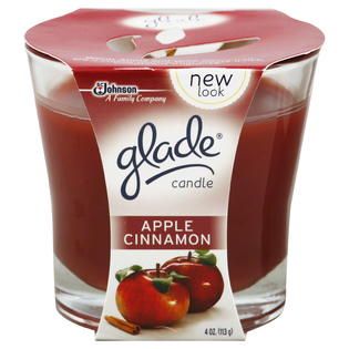Glade  Candle, Apple Cinnamon, 1 candle [4 oz (113 g)]