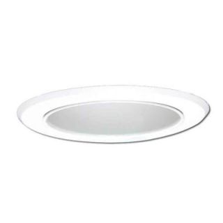 All Pro 5 in. Clear Specular Reflector Recessed Lighting Cone with White Trim ERT521