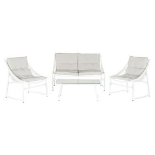 Safavieh Patio Seating Berkane Outdoor Set   White (4 Piece)