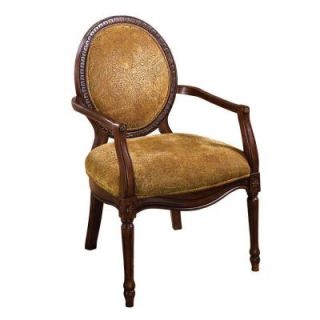 Home Decorators Collection Hamilton Accent Chair in Dark Oak Finish CM AC6116