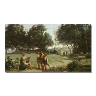 Jean Baptiste Corot Homer and the Shepard Canvas Art   15442094