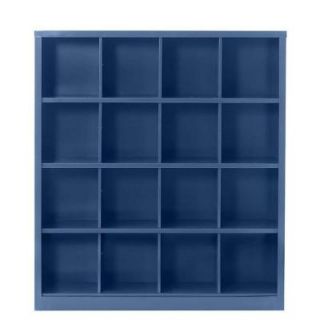 Home Decorators Collection Lachlan 53.25 in. x 60 in. Sapphire 16 Cube Storage Organizer 9199410310
