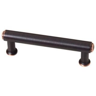 Martha Stewart Living 3 in. (76mm) Venetian Bronze with Copper Highlights Cylinder Cabinet Pull P20654C VBC CP