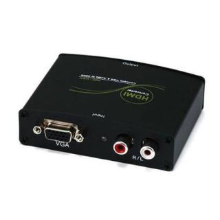 VGA & R/L Stereo Audio to HDMI Converter w/ DC Adapter (4629)