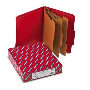 Smead 8 Section Expanding Folders, Letter, Bright Red   Office
