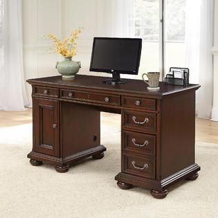 Home Styles Colonial Classic Pedestal Desk   Home   Furniture   Home