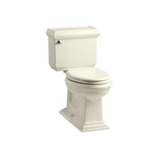 KOHLER Memoirs Classic 2 piece 1.6 GPF Single Flush Elongated Toilet with AquaPiston Flush Technology in Almond K 3818 47