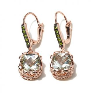 Victoria Wieck 4.77ct Prasiolite, Chrome Diopside and White Topaz Crown Vermeil   7727351