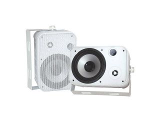 PYLE PD WR50W 2 CH 6.5" Indoor / Outdoor Waterproof White Speakers Pair