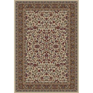 Concord Global Valencia Ivory Rectangular Indoor Woven Oriental Area Rug (Common 9 x 13; Actual 111 in W x 150 in L x 9.25 ft Dia)