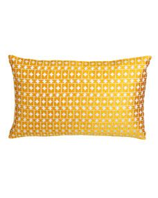 Wicker Pattern Pillow, 22 x 12