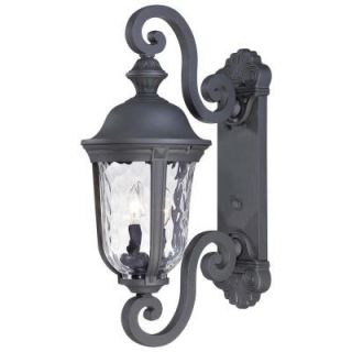 the great outdoors by Minka Lavery Ardmore 2 Light Black Outdoor Wall Mount Lantern 8991 66