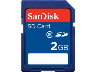 SanDisk Standard 2GB Secure Digital (SD) Flash Card Model SDSDB 2048 A11