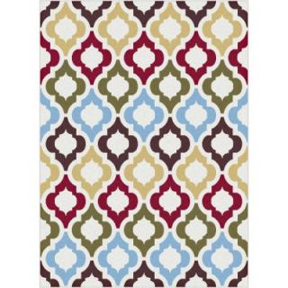 Tayse Rugs Metro Multi 7 ft. 10 in. x 10 ft. 3 in. Contemporary Area Rug 1025  Multi  8x10