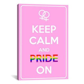iCanvas Keep Calm and Pride on II Textual Art on Canvas