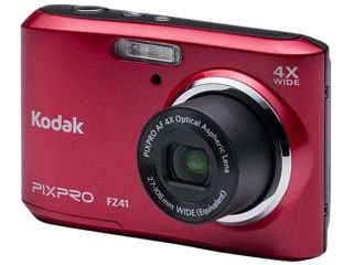 Kodak FZ41 Red 16.15 Megapixels 4X Optical Zoom Wide Angle Friendly Zoom Digital Camera