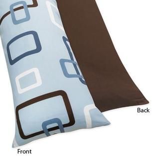 Sweet Jojo Designs Geo Blue Collection Body Pillow Case   Home   Bed