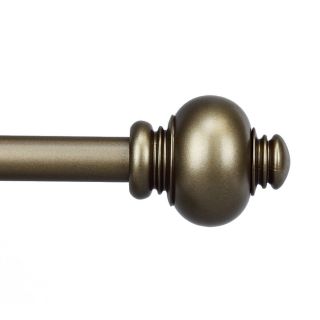 Rod Desyne 48 in to 84 in Antique Gold Metal Single Curtain Rod
