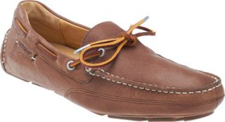 Mens Sebago Kedge Tie Slip On   Brown Horween Bison Leather