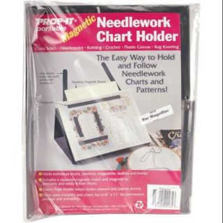 PROP IT Magnetic Needlework Chart Holder W/Magnifier 