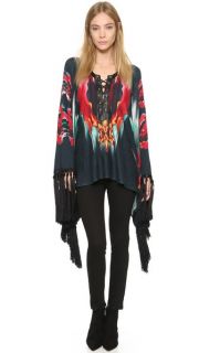 Just Cavalli Fringe Poncho