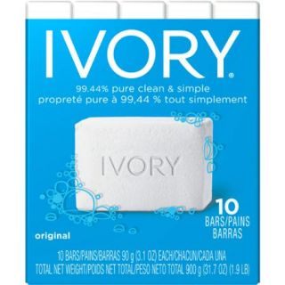 Ivory Original Personal Size Soap Bars, 10 count, 3.1 oz