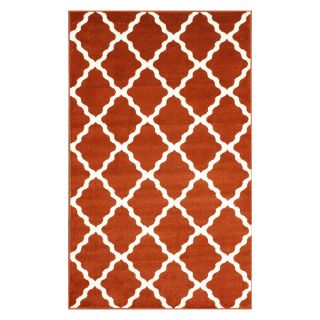 nuLOOM Shagadelic Rectangular Red Geometric Woven Olefin/Polypropylene Area Rug (Common 8 Ft x 10 Ft; Actual 91 in x 115 in)
