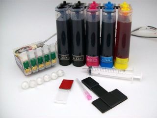 Pre Filled Continuous Ink Supply System for HP 02 HP02 Cartridges Photosmart Printers CISS CIS Cartridges