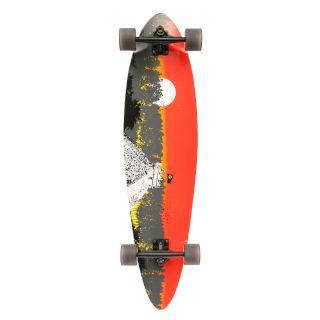 Quest 2012 Classic style Pintail Longboard Skateboard with Wheel Wells