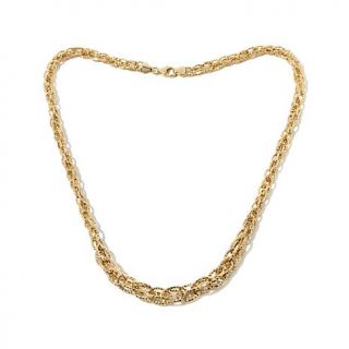 Treasures D'Italia 14K Yellow Gold Twisted Oval 18" Necklace   7825208