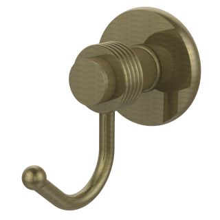 Mercury Wall Mounted Utility Hook with Groovy Detail by Allied Brass