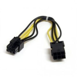 20 cm 6 pin PCI Express Power Extension Cable   Startech pciepowext