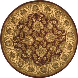 Safavieh Heritage Red/Ivory 3 ft. 6 in. x 3 ft. 6 in. Round Area Rug HG628D 4R