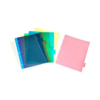 BIND MASTER Plastic Index Dividers with Snap in View Cover LIO96700CT