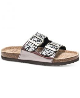 Muk Luks® Marla Double Strap Slide On Sandals   Sandals   Shoes