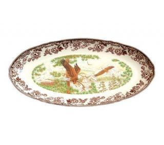 Spode Woodland American Eagle Collection 24 1/2" Fish Platter —