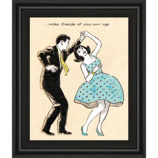 Make Friends of Your Own Age by Roy Newby Framed Graphic Art