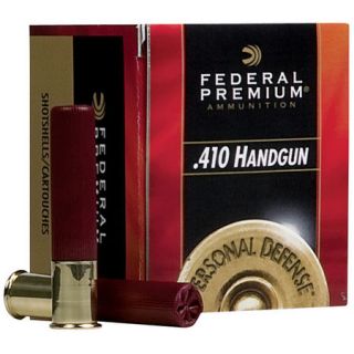 Federal Premium Personal Defense .410 Bore Handgun Ammo 000 shot 5 pellets 443291