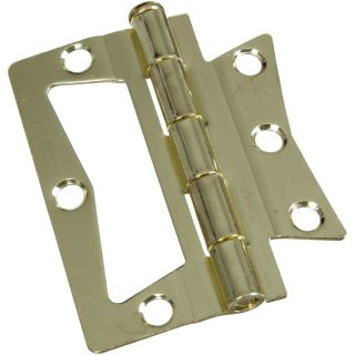 National 2 Pack 3 in Brass Cabinet Hinges