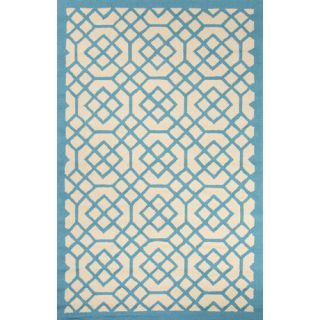 Barcelona Blue/Ivory Geometric Indoor/Outdoor Area Rug by Jaipur Rugs