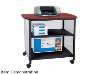 Safco 1858BL Impromptu® Deluxe Machine Stand 34 3/4"w x 25 1/2"d x 31"h Black   Office Furniture